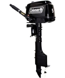Coleman Powersports 5 HP 4 Stroke Outboard Boat Motor with Easy Pull Start F5BMS