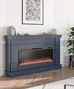 Novogratz Waverly Wide Mantel Electric Fireplace
