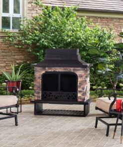 Sunjoy Farmington Wood Burning Fireplace