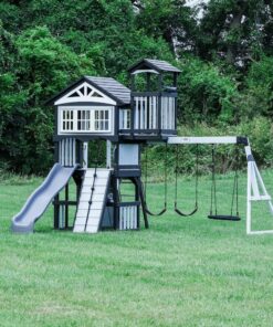 Whispering Point Outdoor Wooden Swing Set with Shipping & Assembly Included