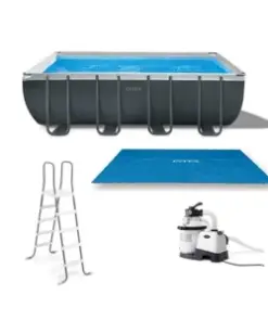 Intex Ultra XTR Above Ground Pool and Solar Cover