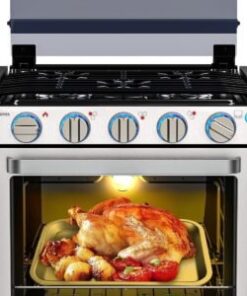 Camplux 21 Inches RV Stove Gas Range Oven 3 Burners Cooktop