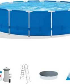 Intex 15′ x 48′ Metal Frame Above Ground Pool Set