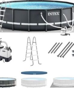 Intex Ultra XTR 14 ft. Round 42 in. Deep Soft Sided Above Ground Swimming Pool
