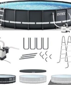 INTEX Ultra XTR Frame Round Above Ground Swimming Pool Set with Pump