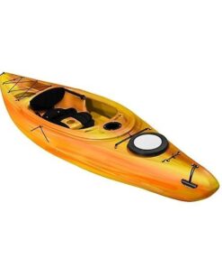 Sun Dolphin Simcoe 10.4, Sit-in Recreational Kayak with Paddle, Tequila Sunrise
