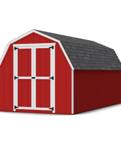 Little Cottage Co. 8 x 16 Foot Value Gambrel Barn with 4 Foot Sidewalls – Precut Kit