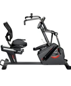 Sunny Health & Fitness Smart Recumbent Cross Trainer Elliptical Exercise Bike
