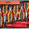 Wiha 32800 Insulated Tool Set with Screwdrivers, Nut Drivers, Pliers, Cutters, Ruler, Knife and Sockets in Rolling Tool Case, 10,000 Volt Tested and 1000 Volt Rated, 80-Piece Set