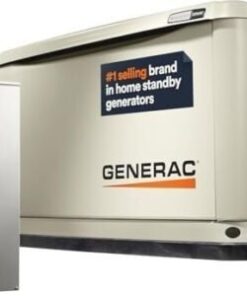 Generac Guardian 22kW Home Standby Generator with 200 Amp Transfer Switch, Durable All Aluminum, WiFi Enabled with G-Force Engine, Easy to Use, Whole House Power Backup, Smart Outage Solution – Bisque