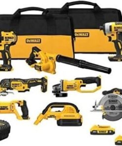 DEWALT 20V MAX Power Tool Combo Kit, Cordless Power Tool Set, 10-Tool with 2 Batteries and Charger Included (DCK1021D2)