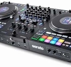 Rane PERFORMER 4-Channel Motorized DJ Controller, 7″ Platters with Displays, Precision Feel Faders, Stem Split, Advanced FX, Serato DJ Pro Included