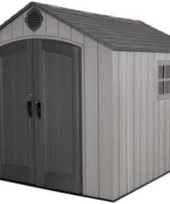Lifetime Outdoor Storage Shed, 8 x 10 Foot, Gray