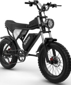 Ridstar Electric Bike for Adults 1500w 33mph,48v 20ah Electric Bicycle,20″ Fat Tire,7-Speed Mountain Bike Ul2849