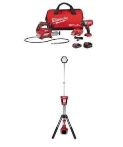 Milwaukee M18 FUEL 1/2 Inch HTIW Combo Kit, Dual Power Tower Light Bundle