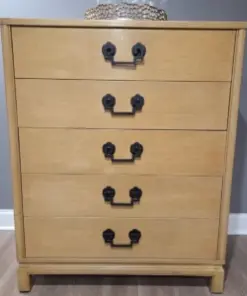 1950s Vintage Highboy Dresser By Lindstrom Antique