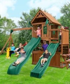 Swing-N-Slide Knightsbridge Deluxe Wooden Outdoor Swing Set