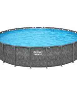 Bestway APX 365 22’x52″ Round Above Ground Swimming Pool Set with Pump and Ladder